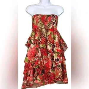 Urban Mango Smocked Bodice Strapless Dress (352)